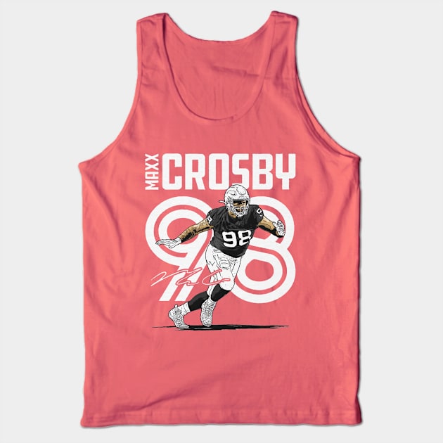 Maxx Crosby Las Vegas Inline Tank Top by Buya_Hamkac